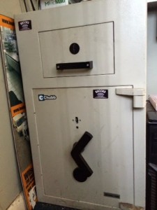 Chubb Senator safe opened by B&D Safe Opening, London.