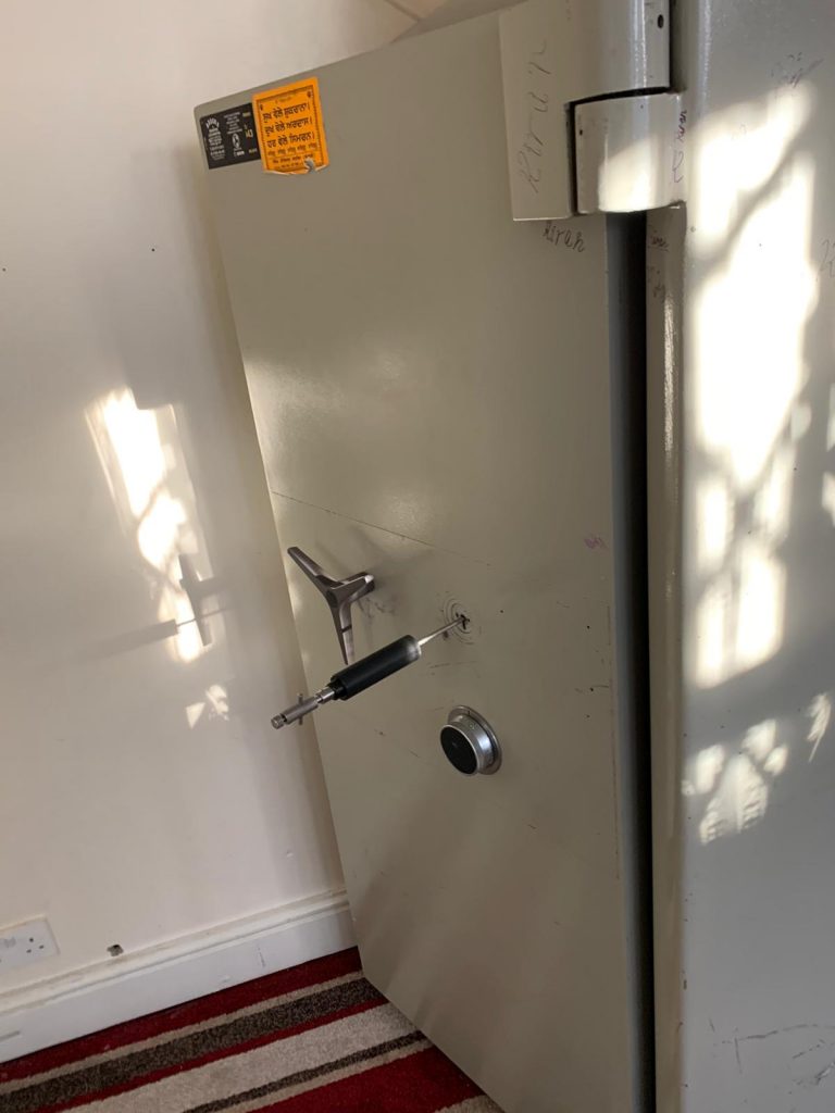 Chubb banker's safe in Southall, West London