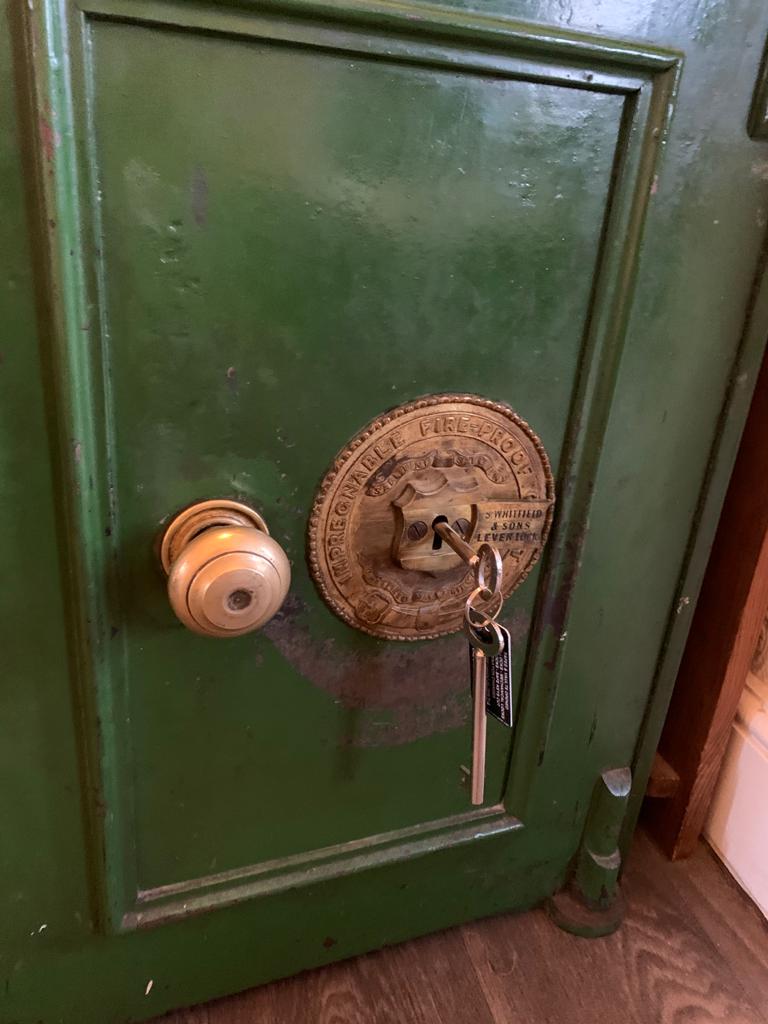 Whitfield safe, with new keys