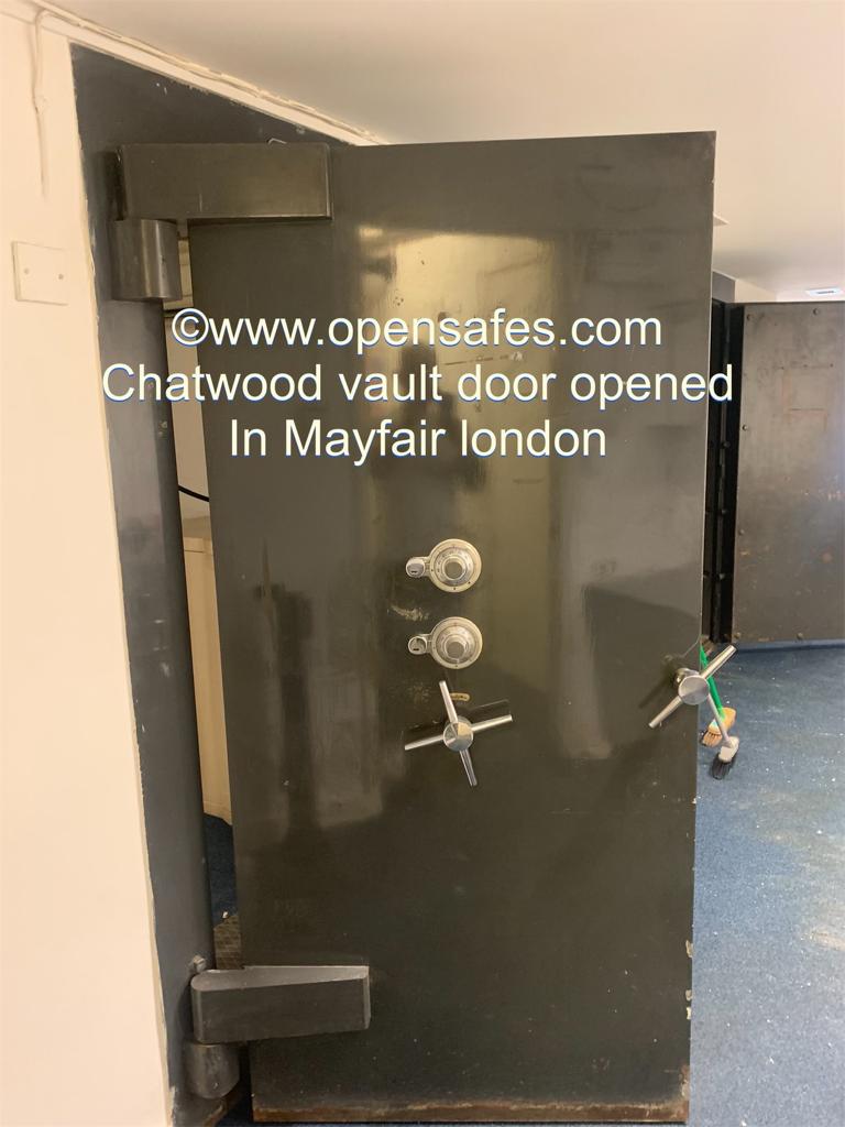 Chatwood vault door opened in Mayfair London